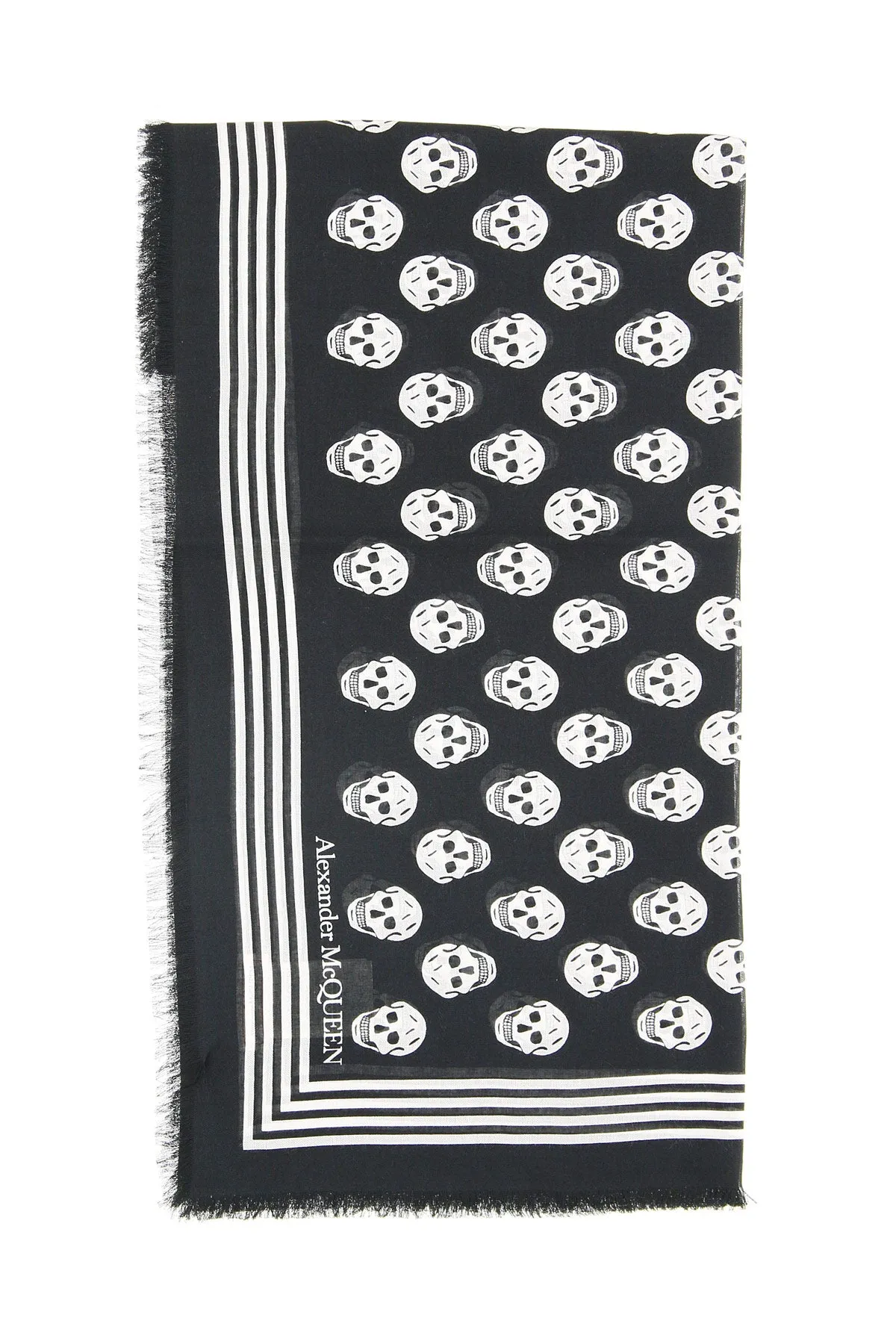 Alexander mcqueen biker skull scarf