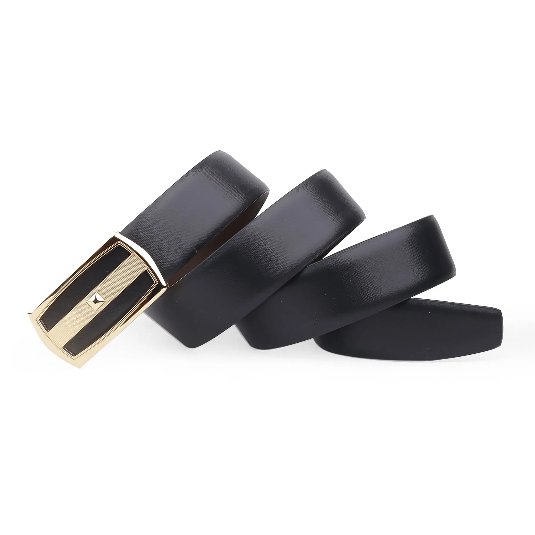 Bacca Bucci Genuine Leather Formal Dress Belts with a Stylish Finish and a Nickel-Free Buckle