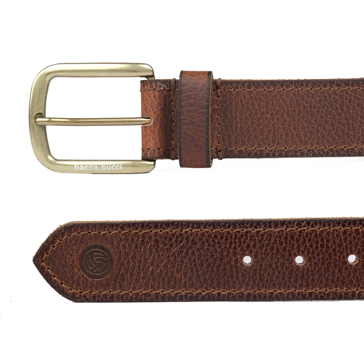 Bacca Bucci Men's Genuine Leather Jeans Belt