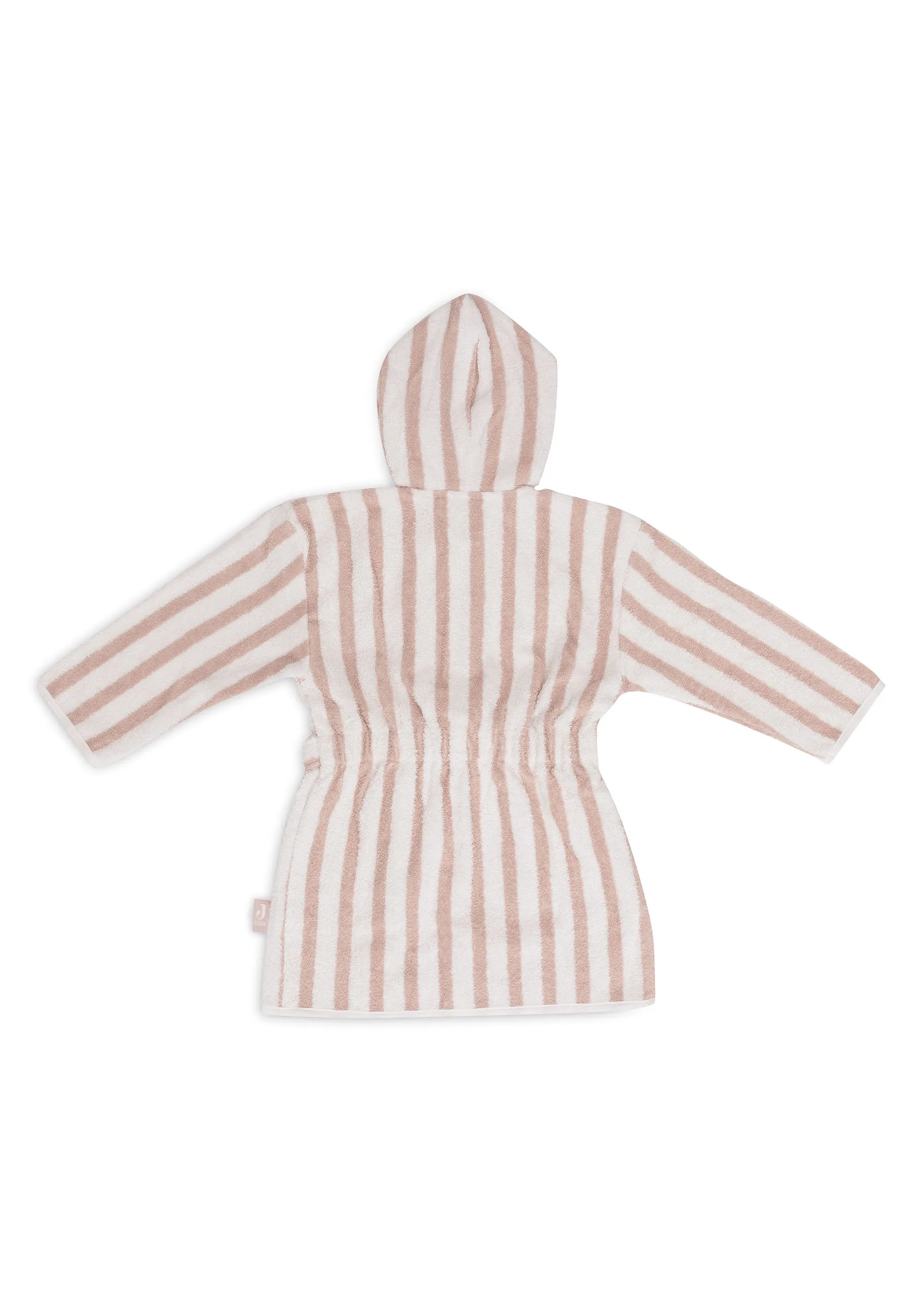 Bathrobe 3-4 year Stripe Terry - Wild Rose - GOTS