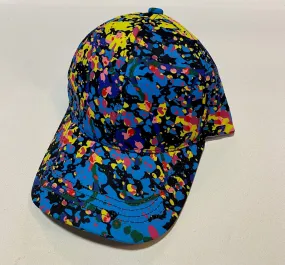 Black Paint Splatter Cap