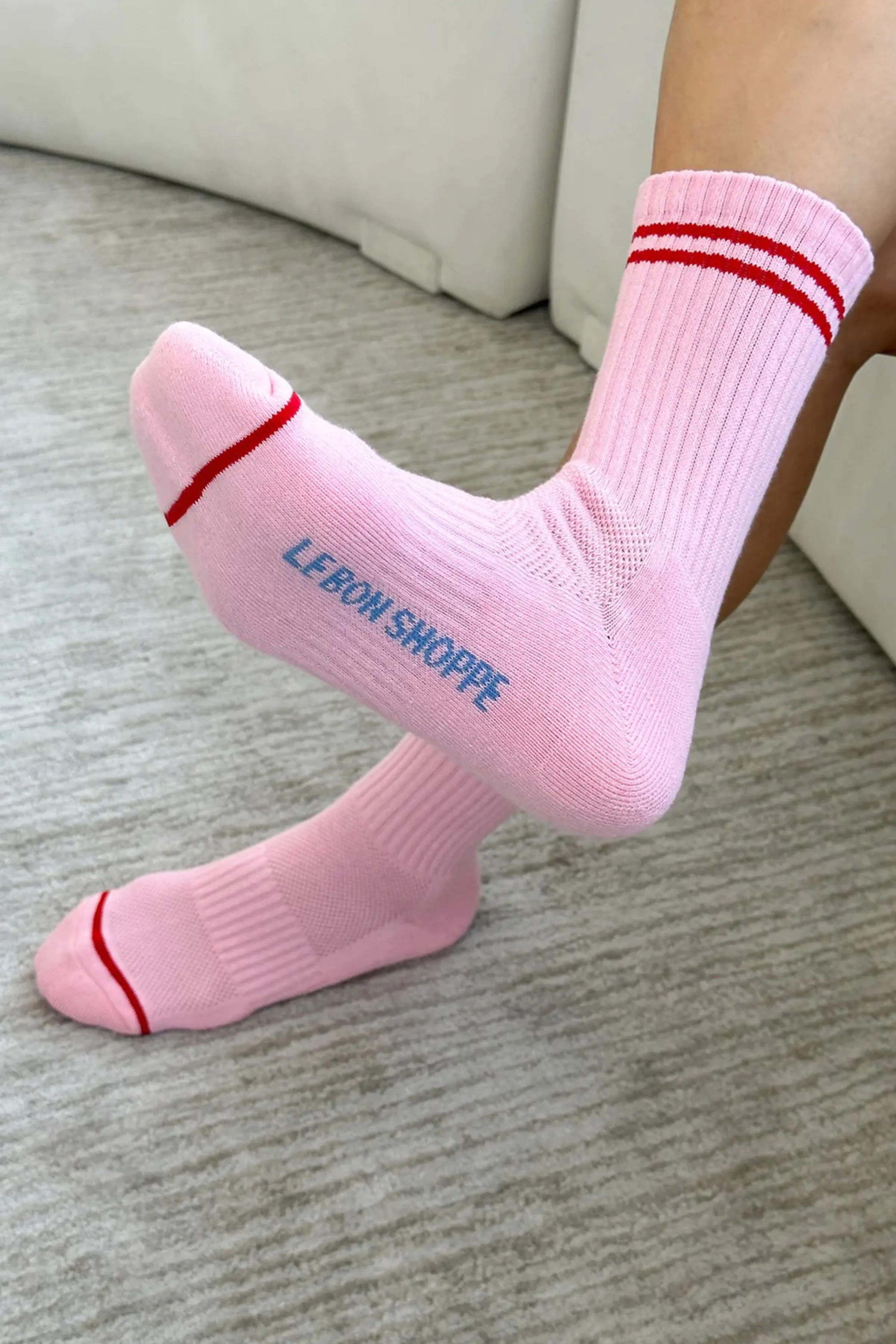 Boyfriend Socks (Amour Pink)