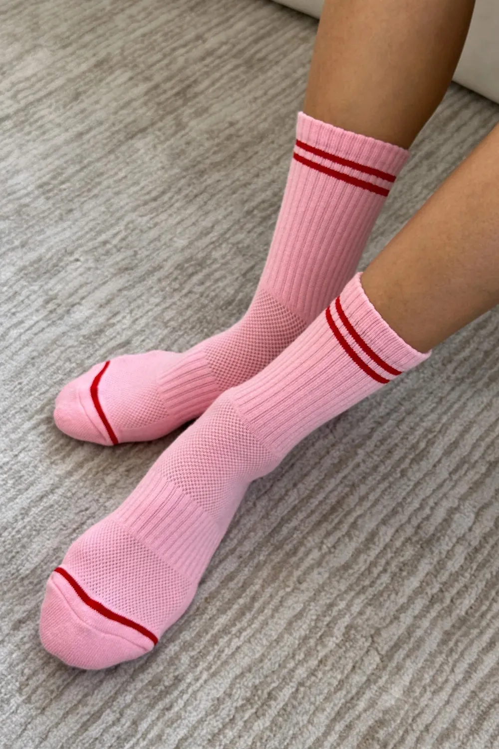 Boyfriend Socks (Amour Pink)