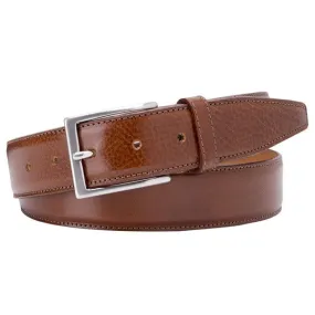 Calf leather belt - cognac