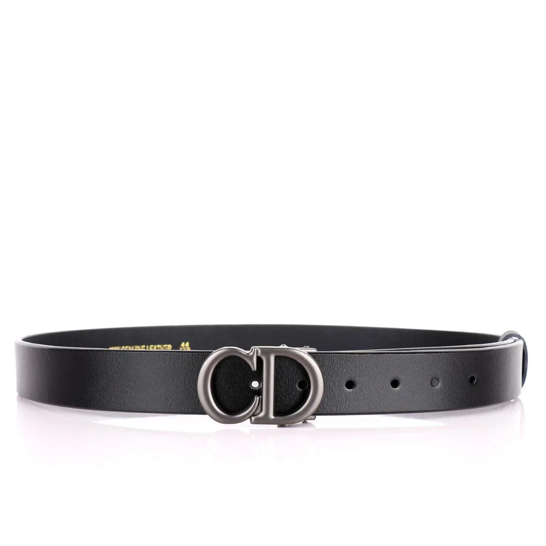 Christian Dior Men's Genuine Leather Black Belt