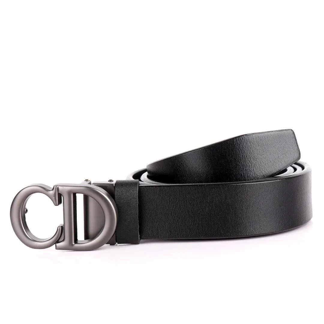 Christian Dior Men's Genuine Leather Black Belt