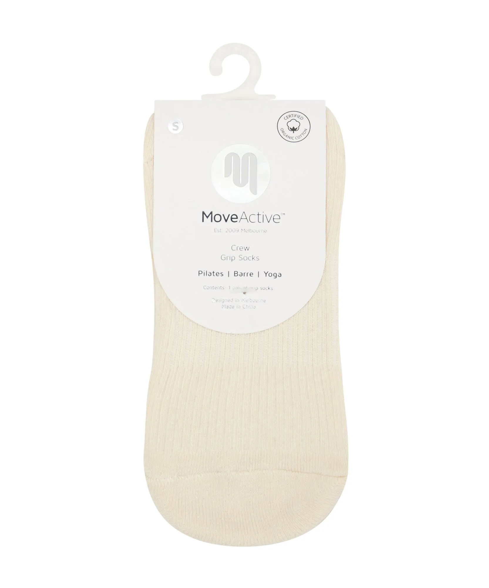 Crew Non Slip Grip Socks - Vintage Ivory