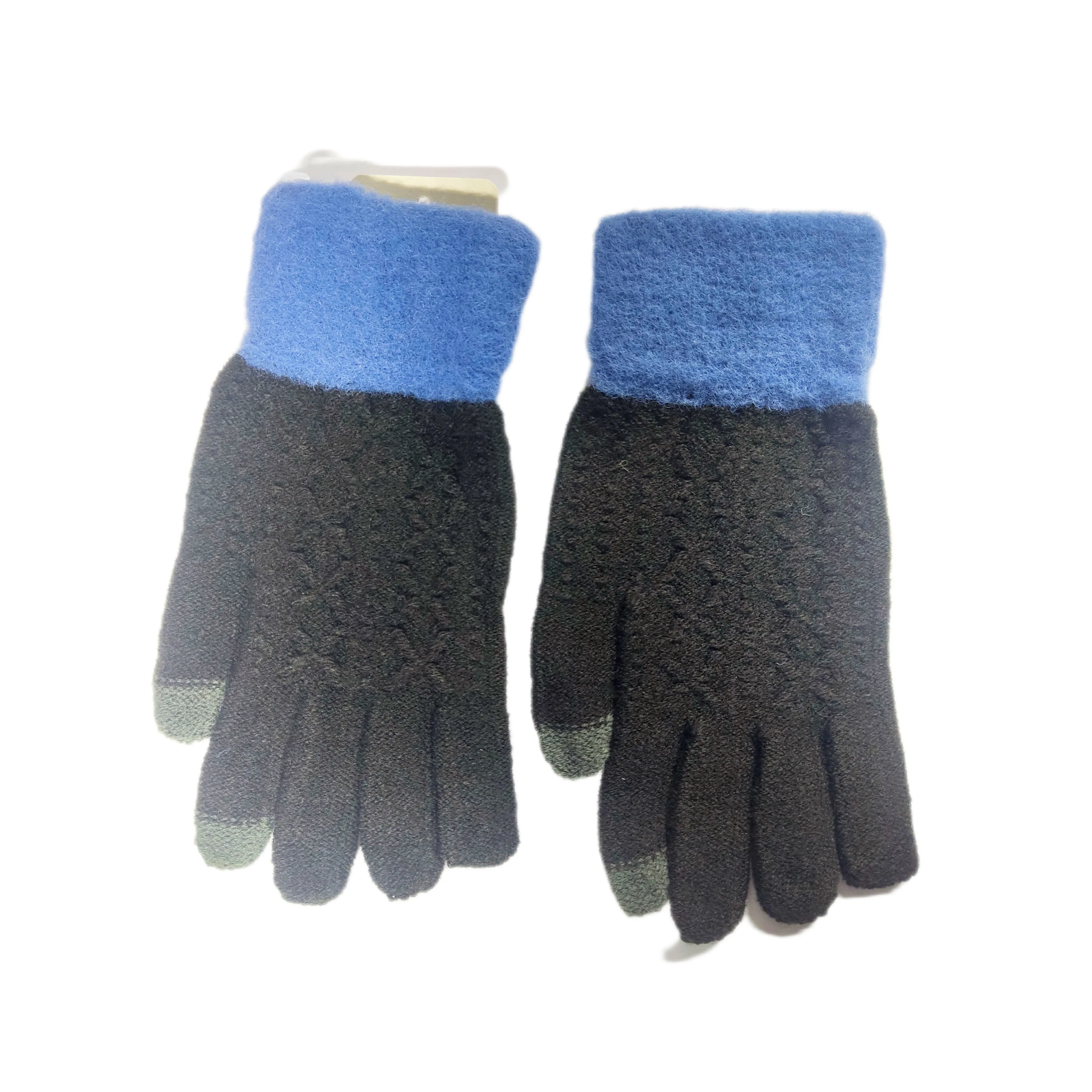 Embroidered, Woven, Solid Winter Women Gloves - 6282