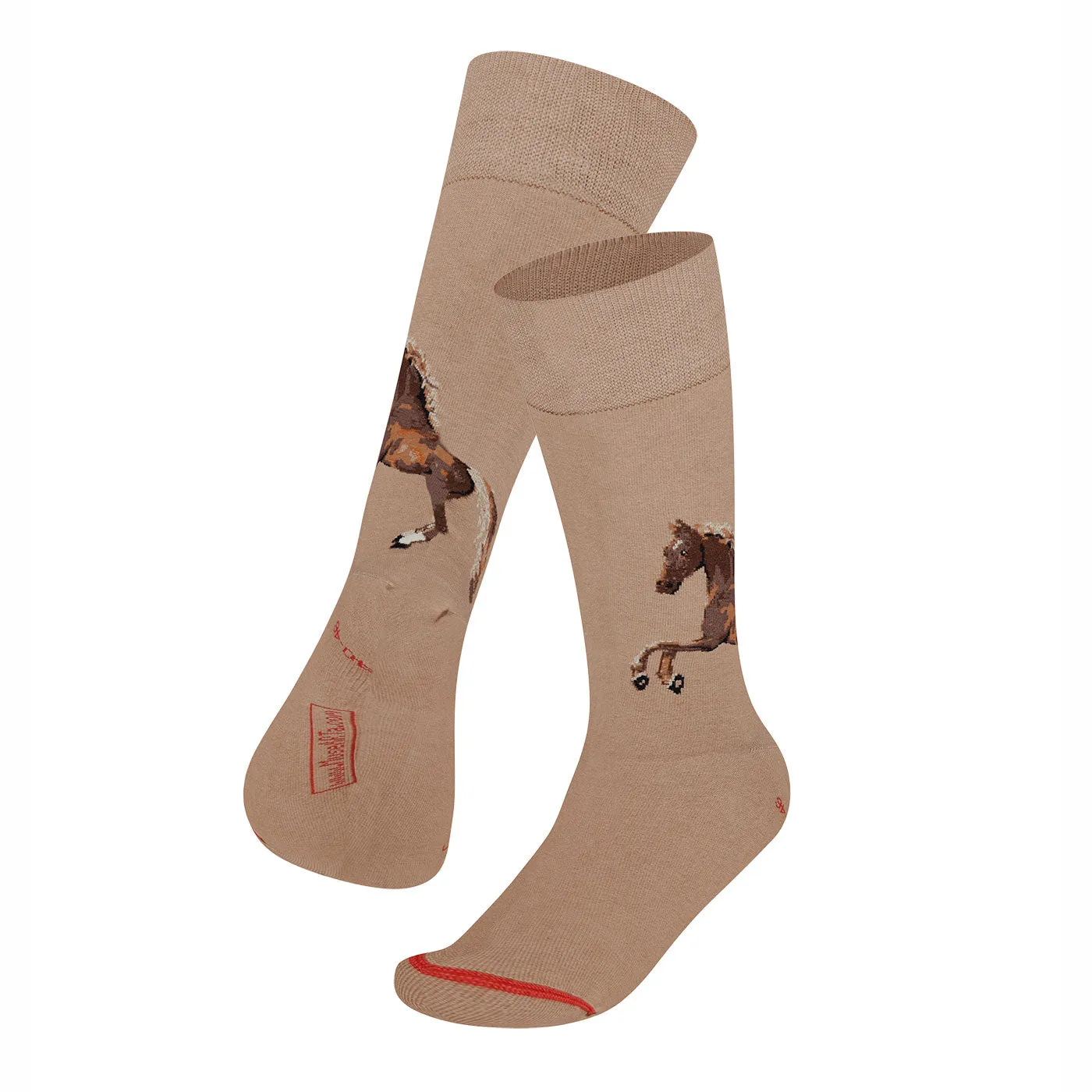 Equestrian Art Socks - Whistlejacket Horse by Stubbs- Men's Crew Socks