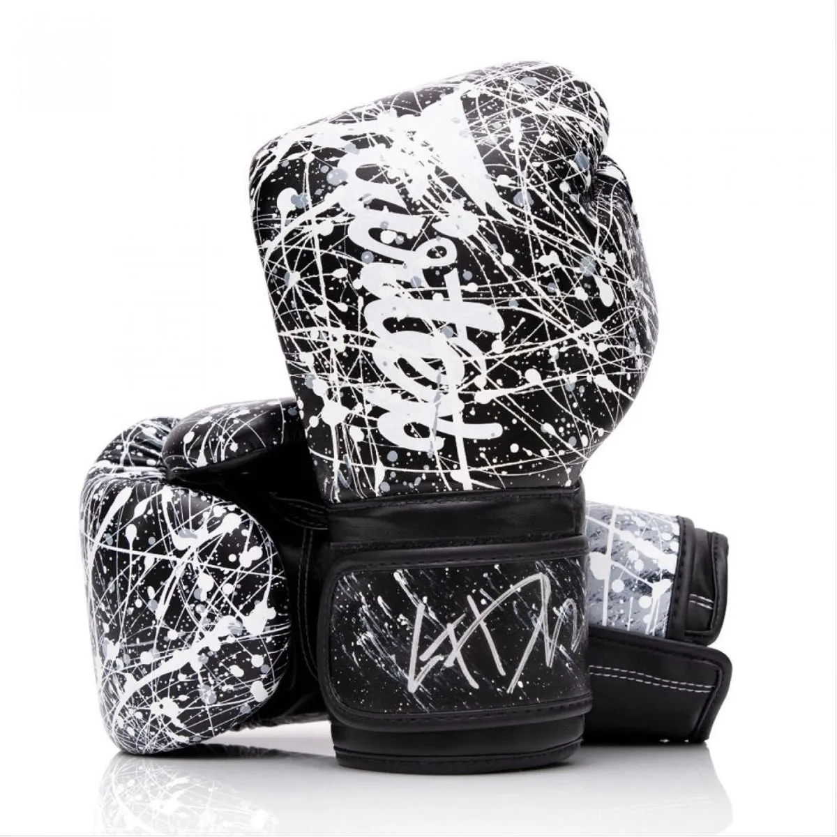 Fairtex BGV14 The Painter Unique Boxing Gloves Black/White