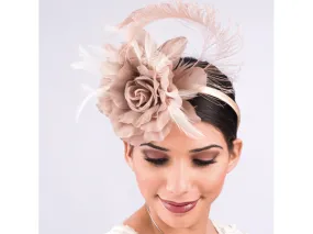 Feathered Beauty Silk Flower Fascinator