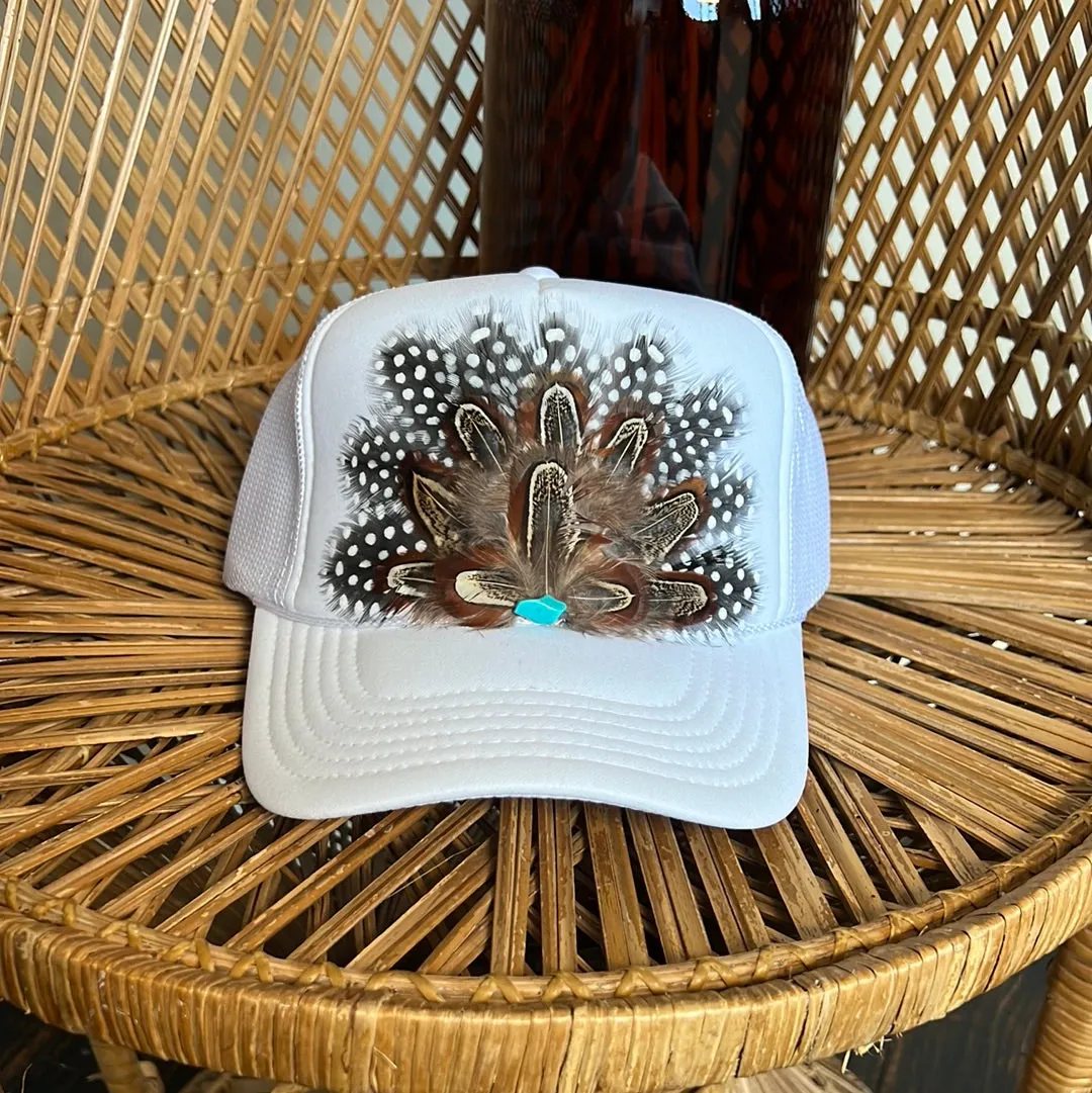 Feathered Trucker Hat