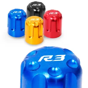 Fit Yamaha YZF R3 Engraved Logo Tire Valve Stem Caps