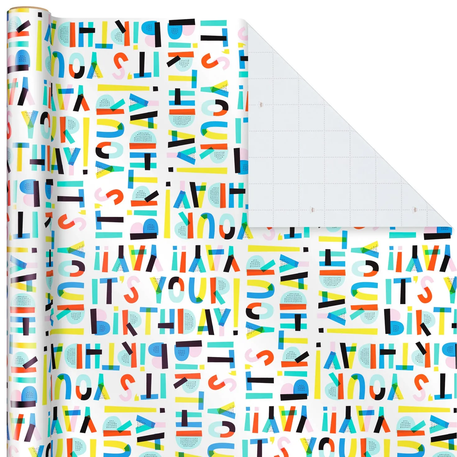 Hallmark Yay It's Your Birthday Wrapping Paper, 22.5 sq. ft.