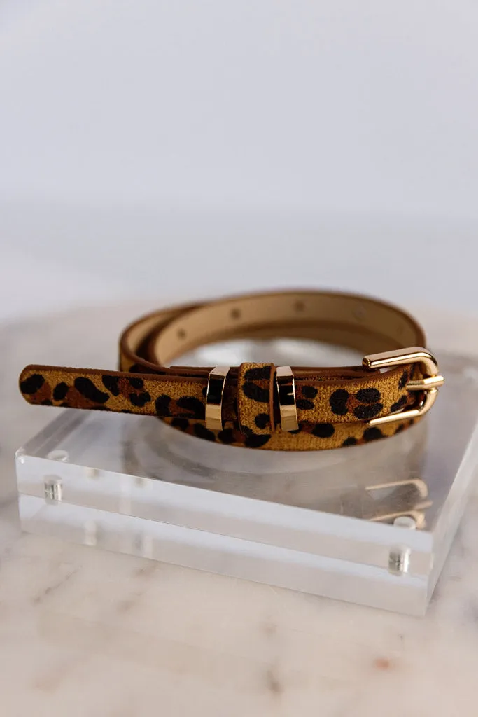 Leopard Print Belt