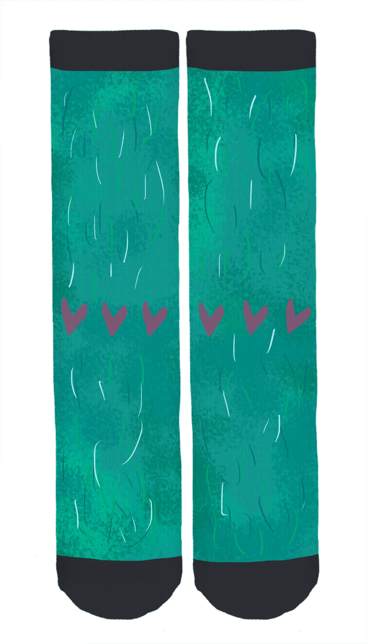 Limited Edition Morgane Carlier Illustration Crew Socks!