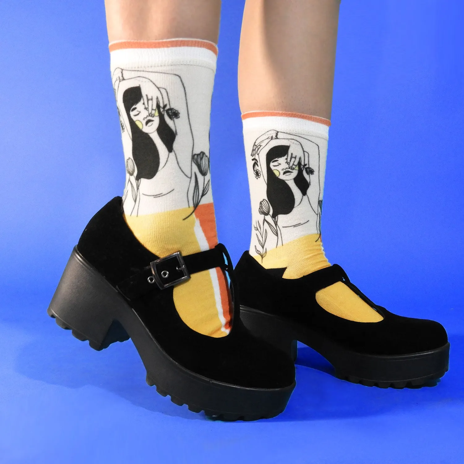 Modern Art Printed Socks