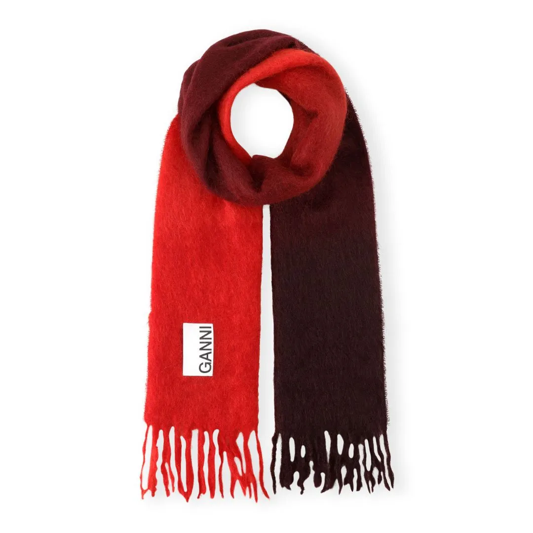 Mohair Gradient Scarf (Port Royale)