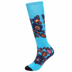 Norval Morrisseau Flowers and Birds Art Socks