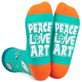 Novelty Art Socks Funny Gifts For Artists, Art Gifts For Women Men, Art Teacher Gifts Tattoo Artist Gifts, Artsy Gifts Painting Socks