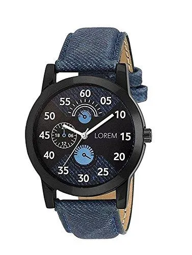 Opendeal Combo Pack of 3 Lorem Stylish Dummy Chronograph Analogue Multicolor Dial Men & Boys Watch- Od-W222