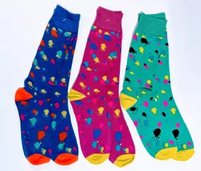 Paint Splatter Crew Socks