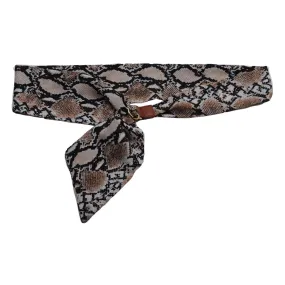 Python Gold Ring Scarf Belt