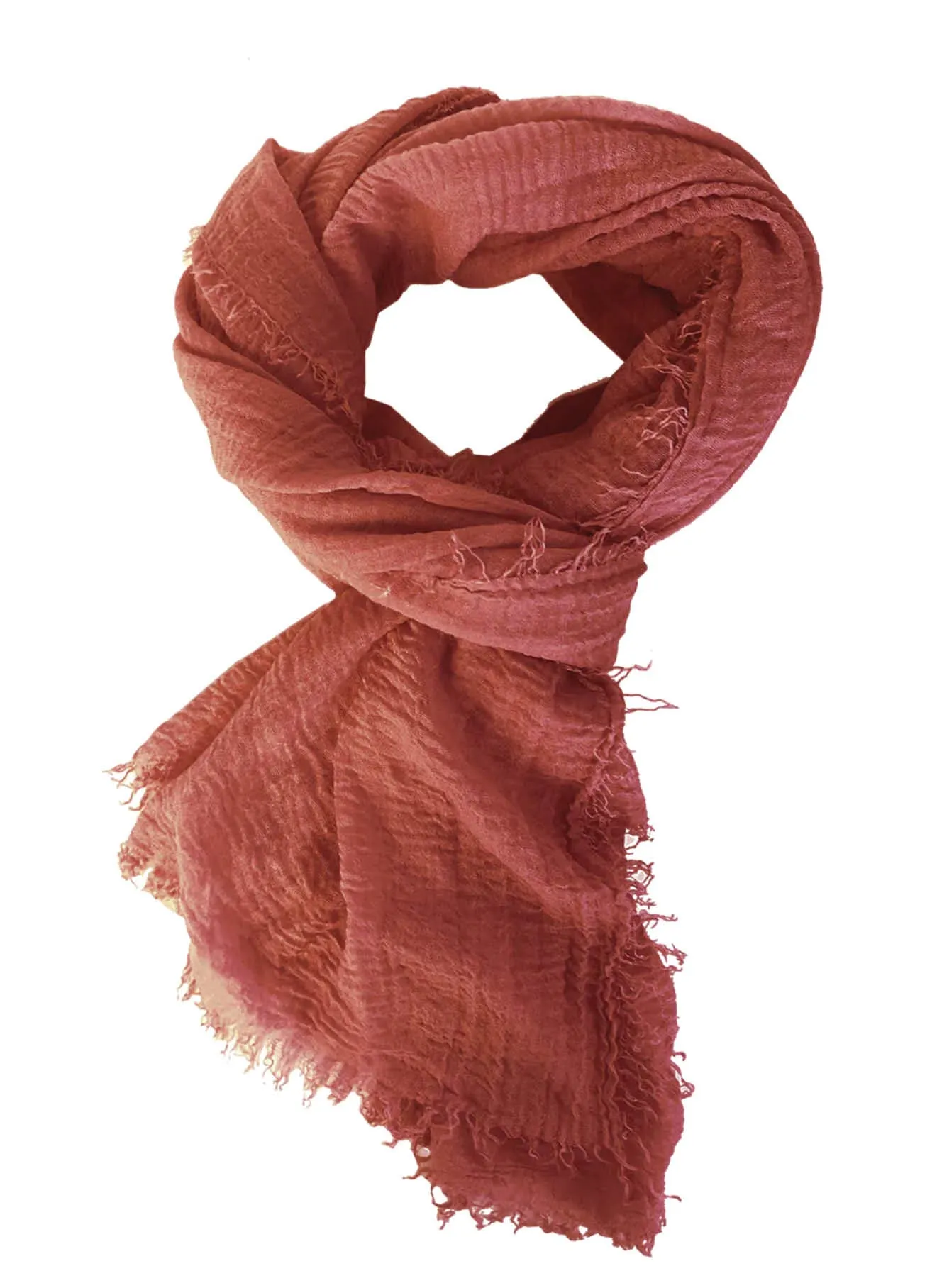 Rubyzaar Terracotta Scarf