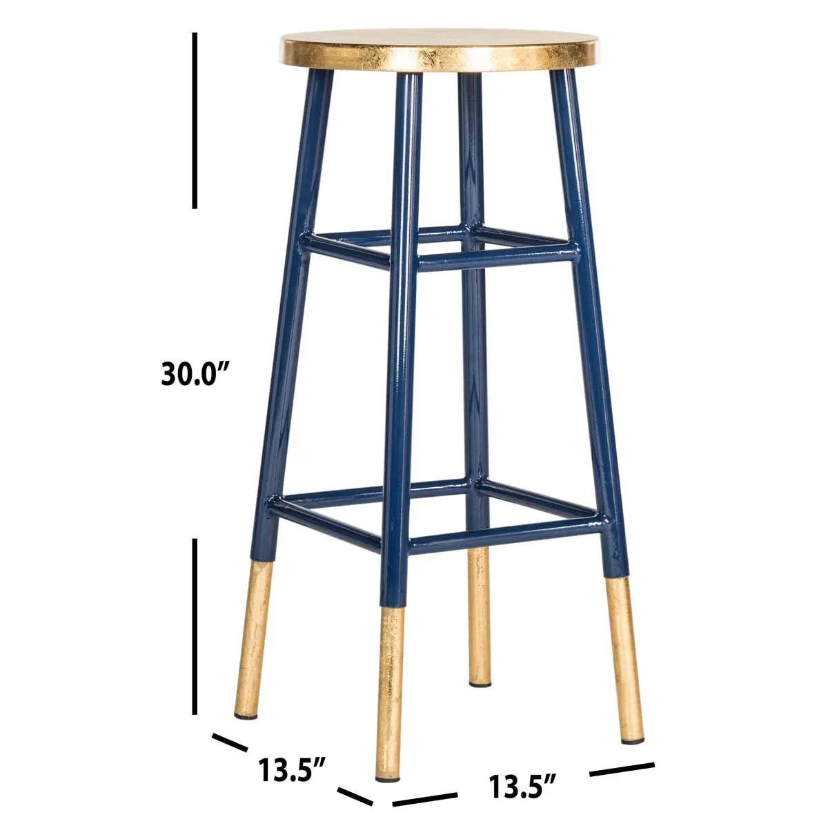 Safavieh Emery Dipped Gold Leaf Bar Stool , FOX3230