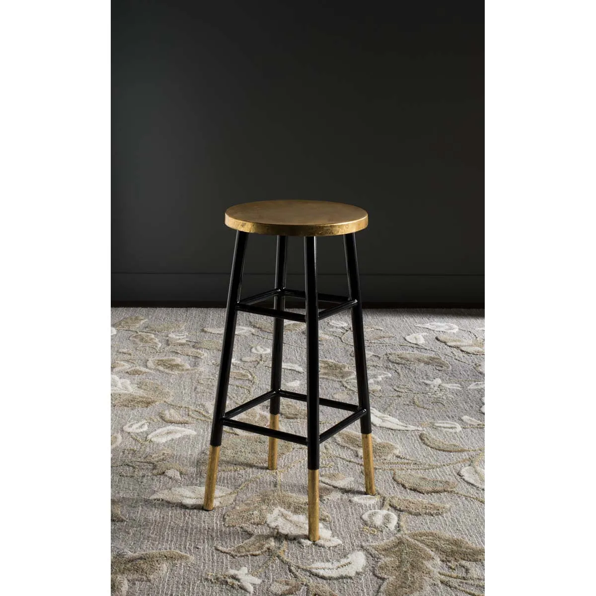 Safavieh Emery Dipped Gold Leaf Bar Stool , FOX3230