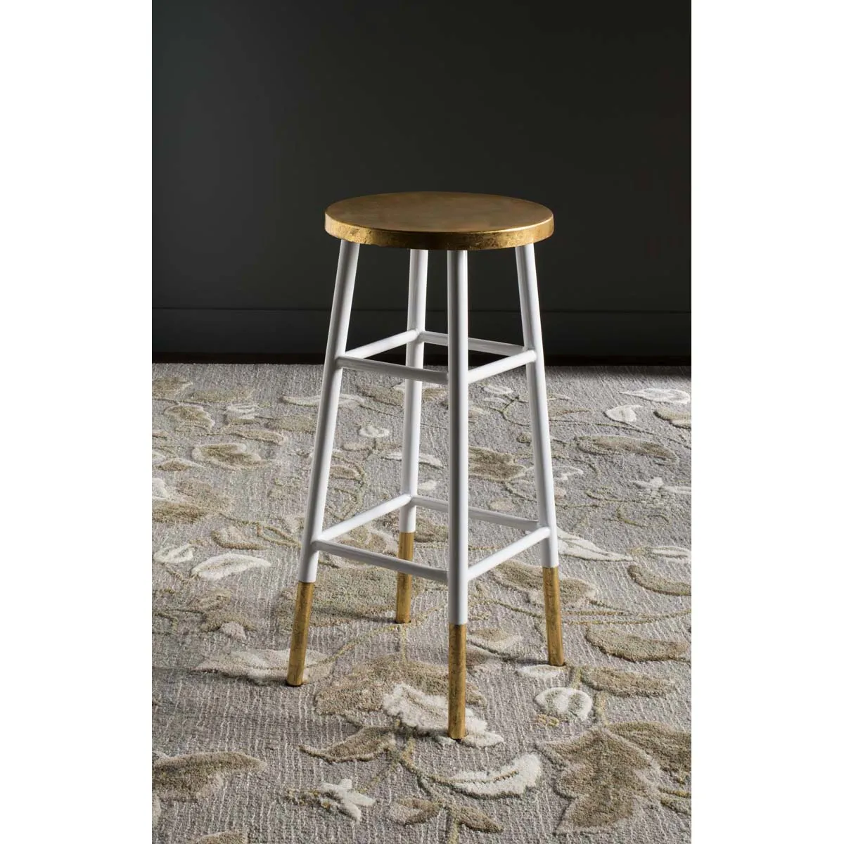 Safavieh Emery Dipped Gold Leaf Bar Stool , FOX3230