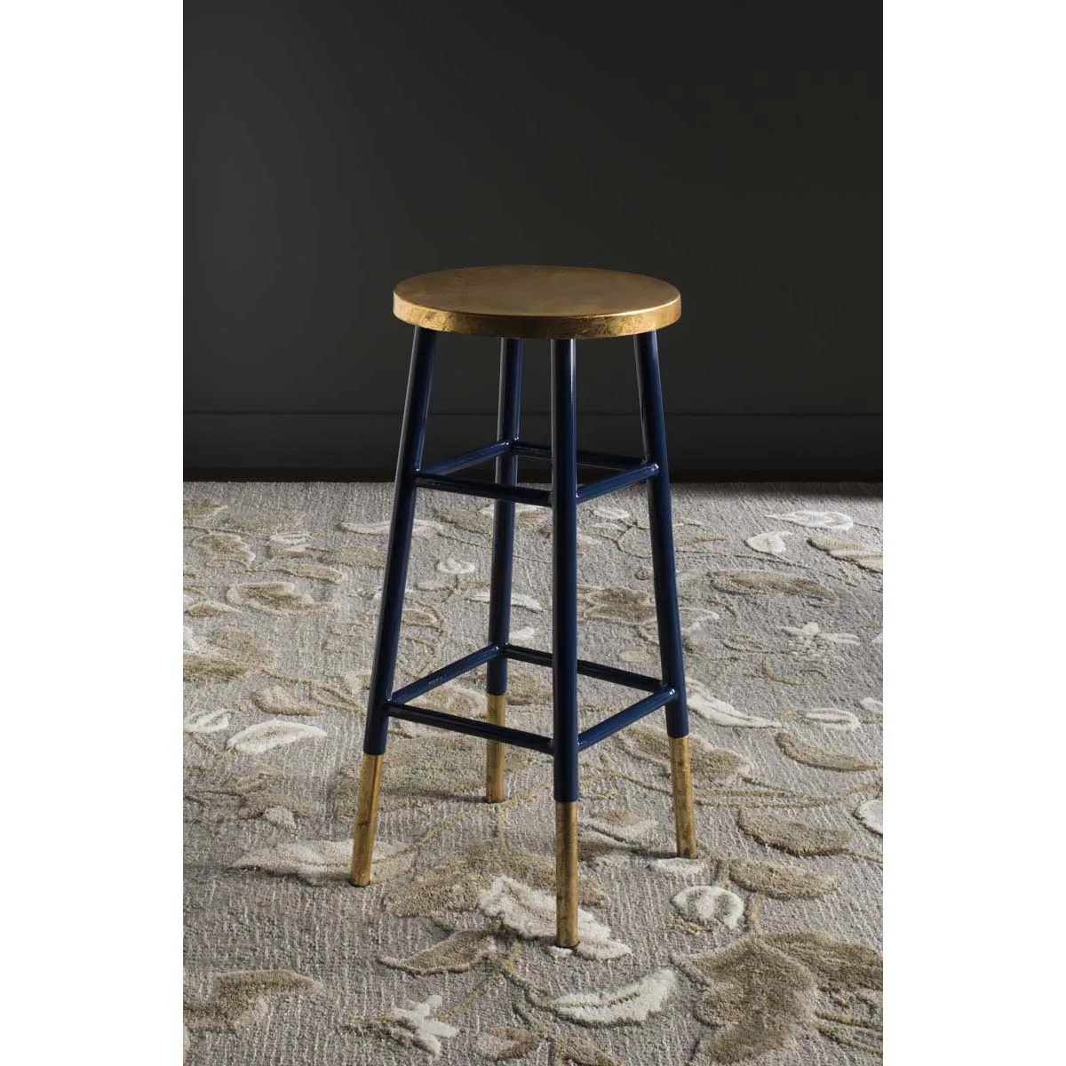 Safavieh Emery Dipped Gold Leaf Bar Stool , FOX3230