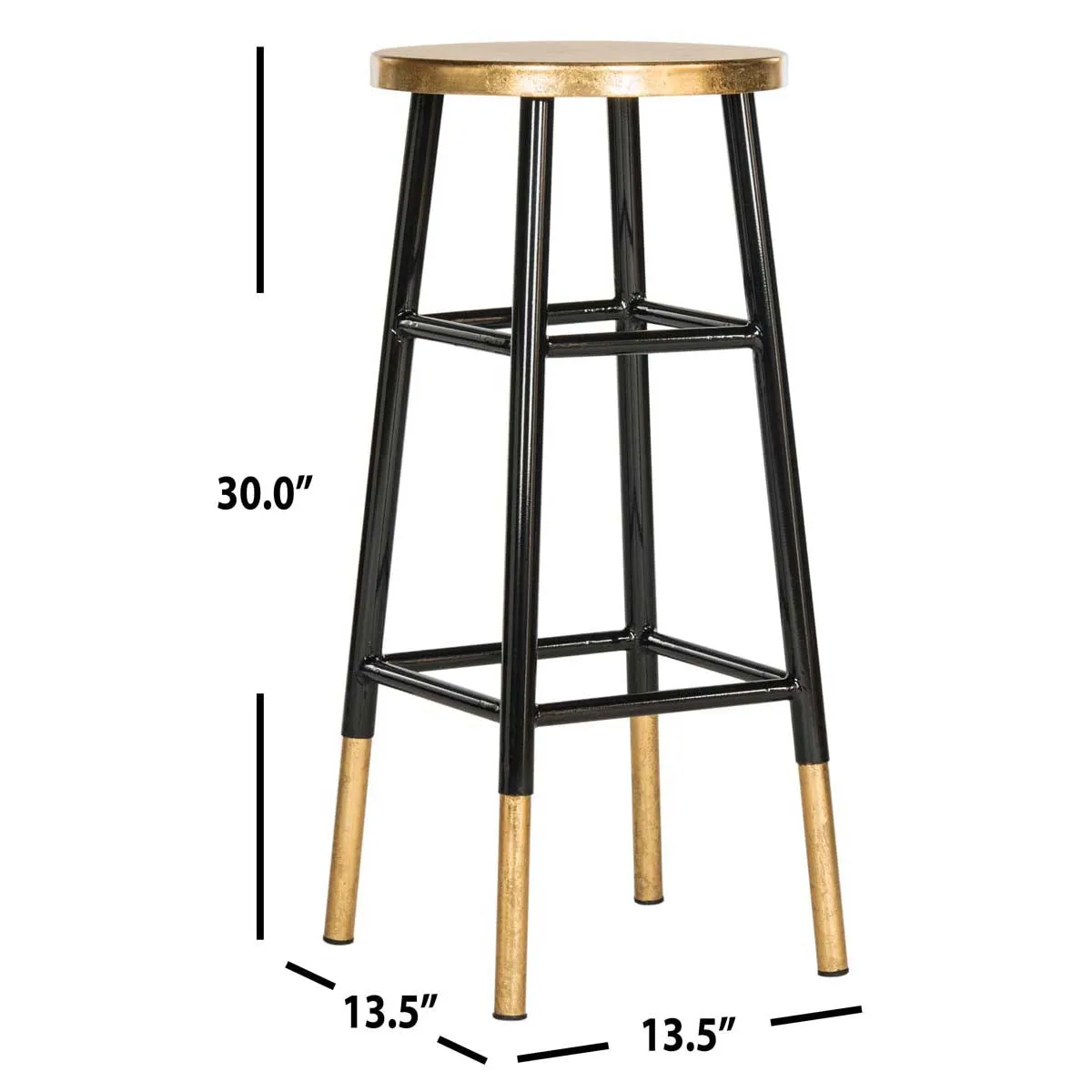 Safavieh Emery Dipped Gold Leaf Bar Stool , FOX3230