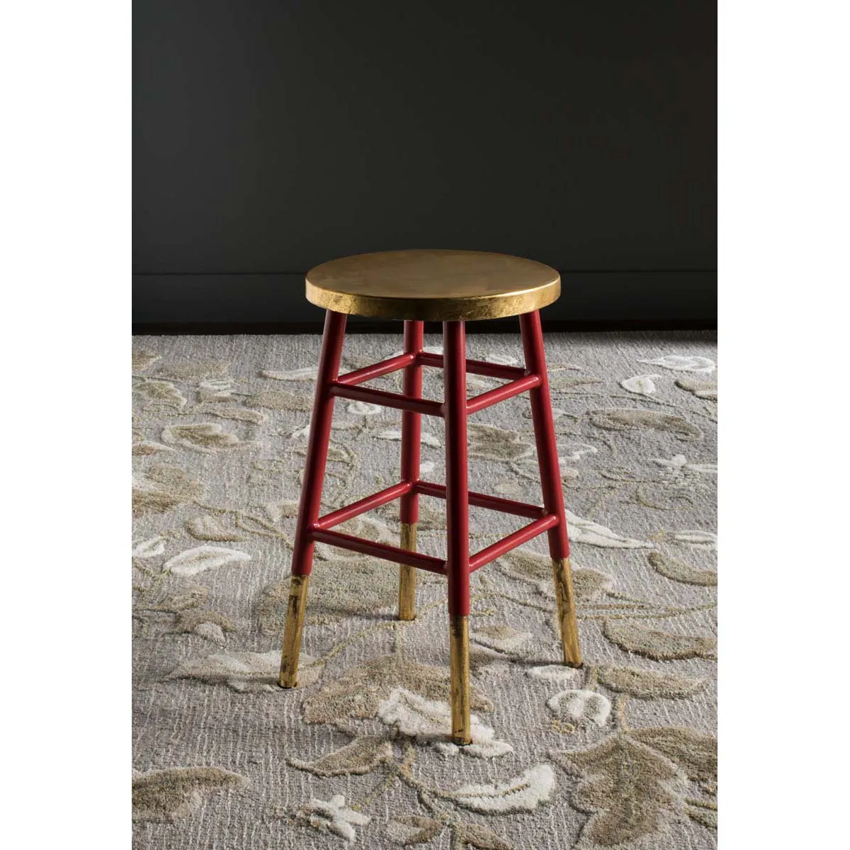 Safavieh Emery Dipped Gold Leaf Counter Stool , FOX3231