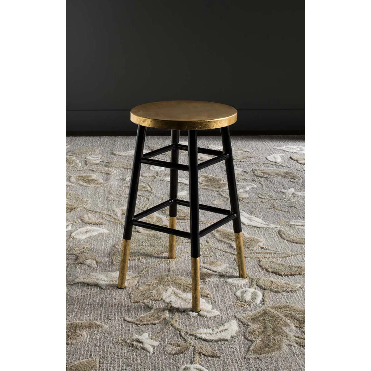 Safavieh Emery Dipped Gold Leaf Counter Stool , FOX3231