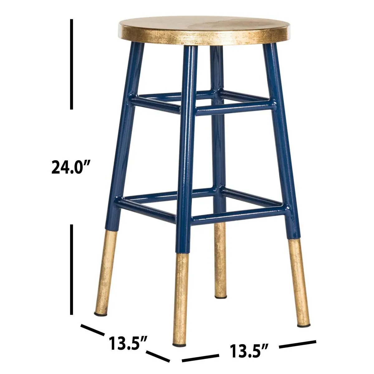 Safavieh Emery Dipped Gold Leaf Counter Stool , FOX3231