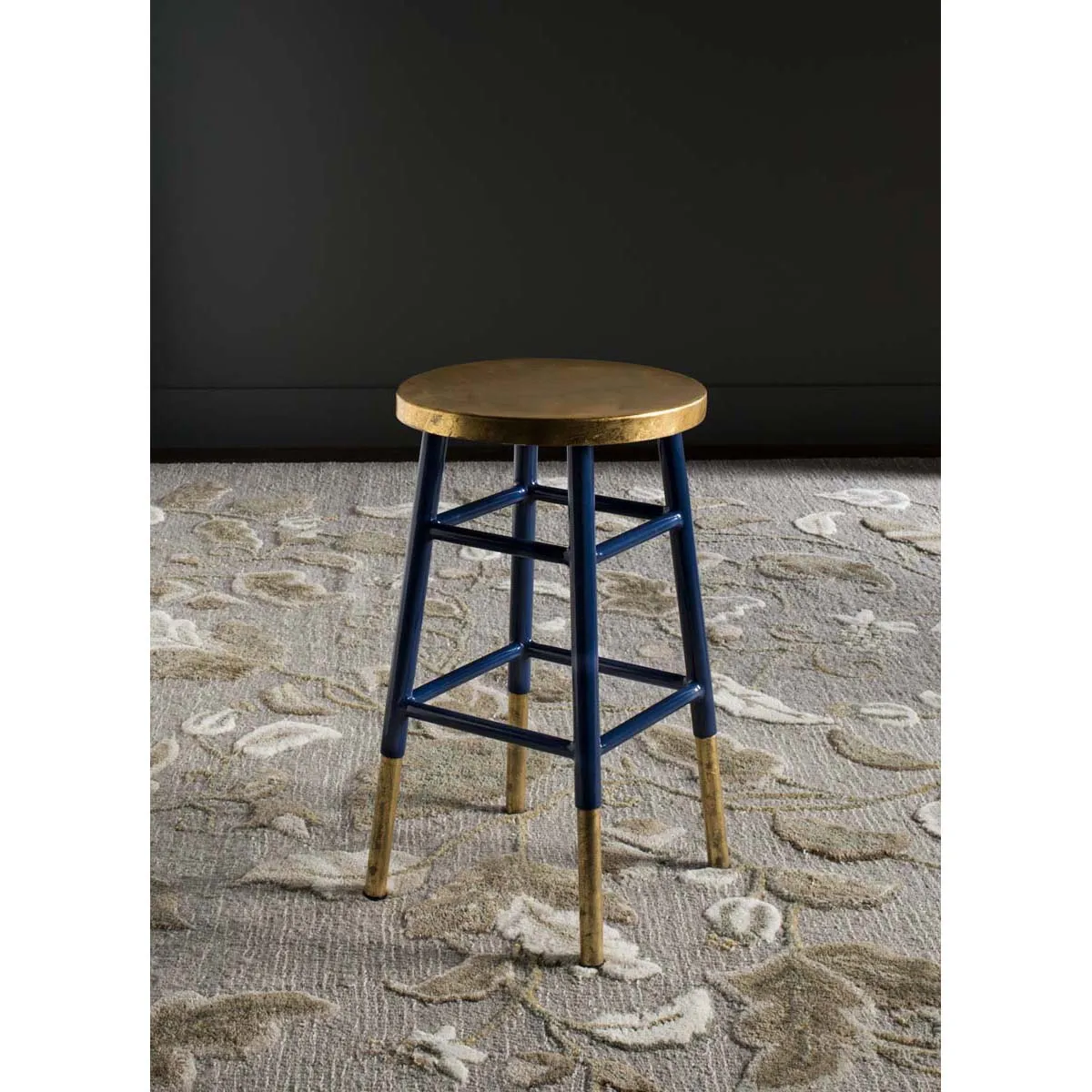 Safavieh Emery Dipped Gold Leaf Counter Stool , FOX3231