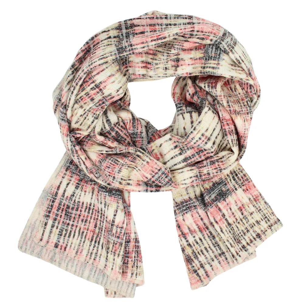 SALE | Rib Print Oblong Scarf