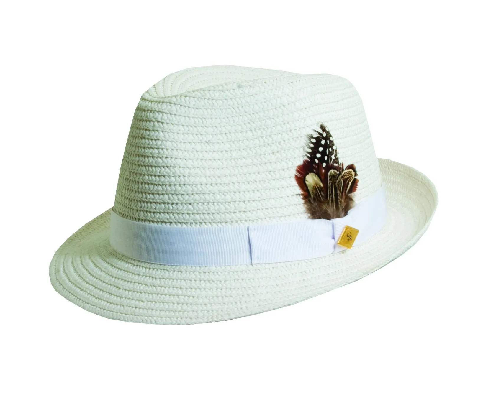 Stacy Adams Kingston Polybraid Pinch Front Fedora