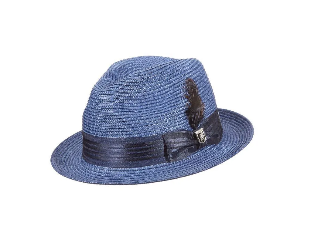 Stacy Adams Kingston Polybraid Pinch Front Fedora