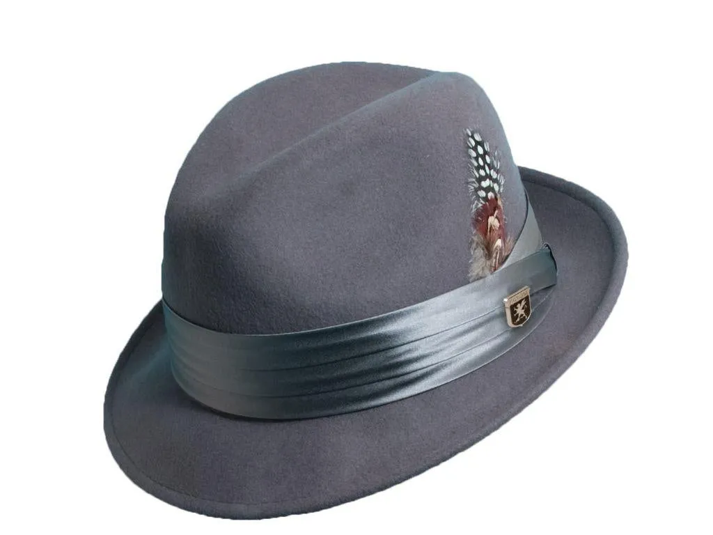 Stacy Adams Newark Premium Wool Felt Center Dent Hat