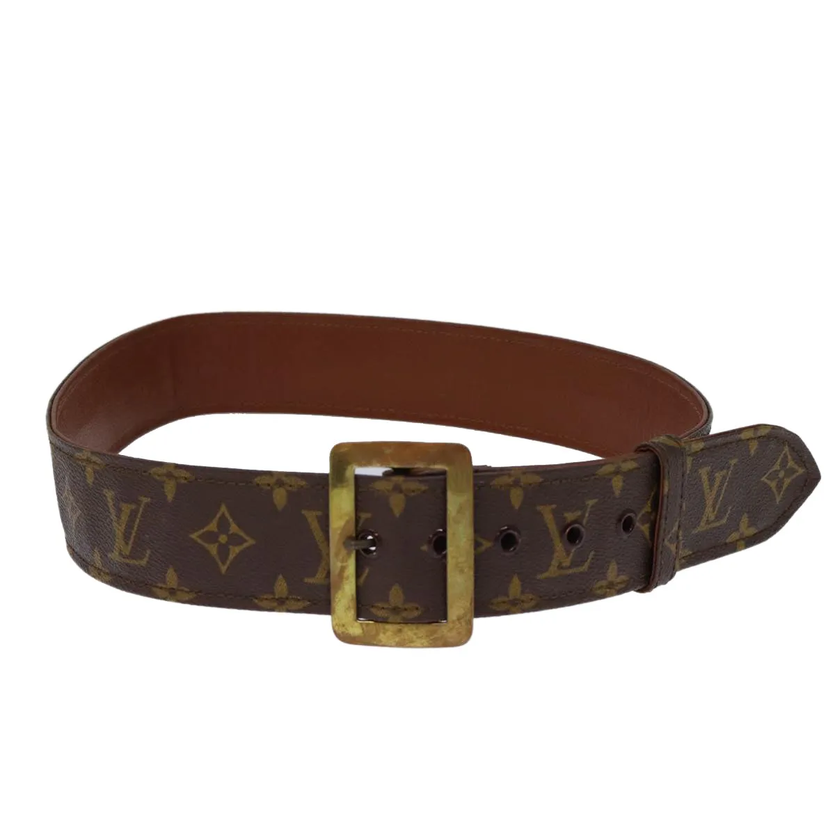 Trendy Inspired Louis Vuitton Monogram Ceinture Belt Old Model  Lv Auth Ti1660