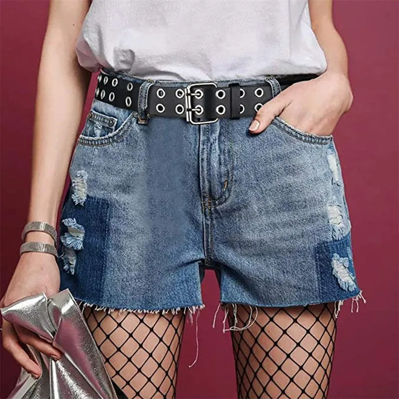 Trendy Punk Holes Women's Belt