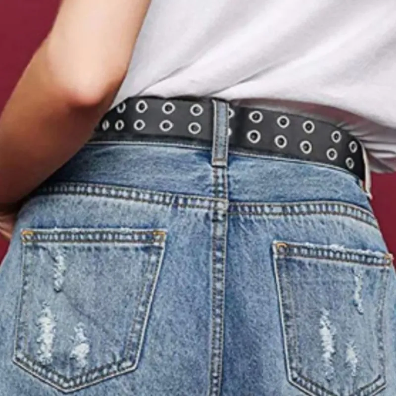 Trendy Punk Holes Women's Belt