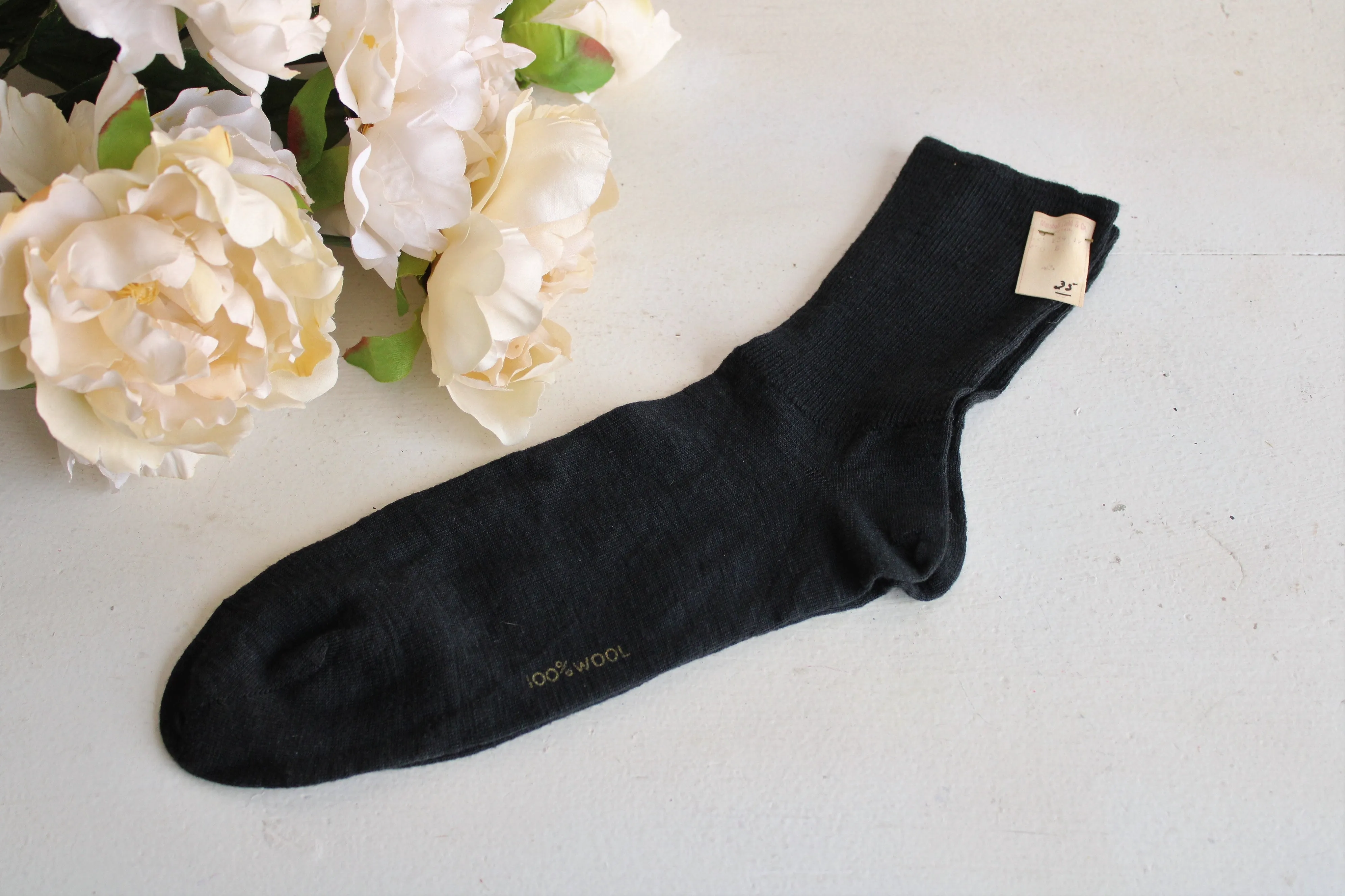 Vintage 1940s Men's Wool Socks