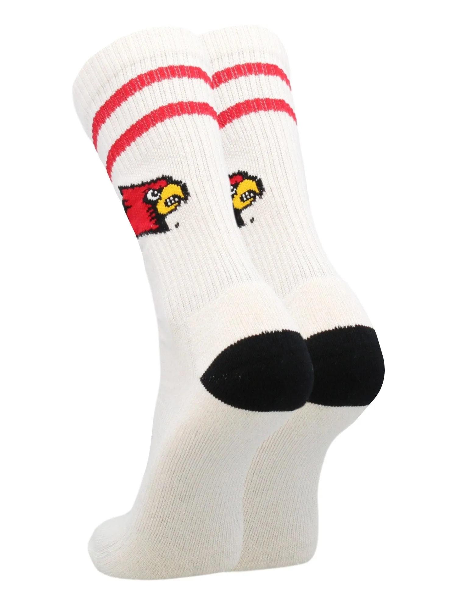 Vintage Louisville Cardinals Socks NCAA Socks For Men and Womens Soft Cotton Sock