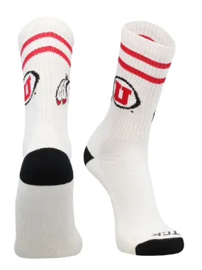 Vintage Utah Utes Socks NCAA Socks For Men and Womens Soft Cotton Sock