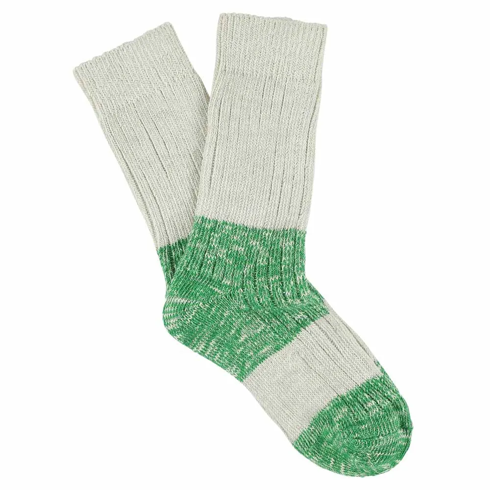 Women Melange Block Socks