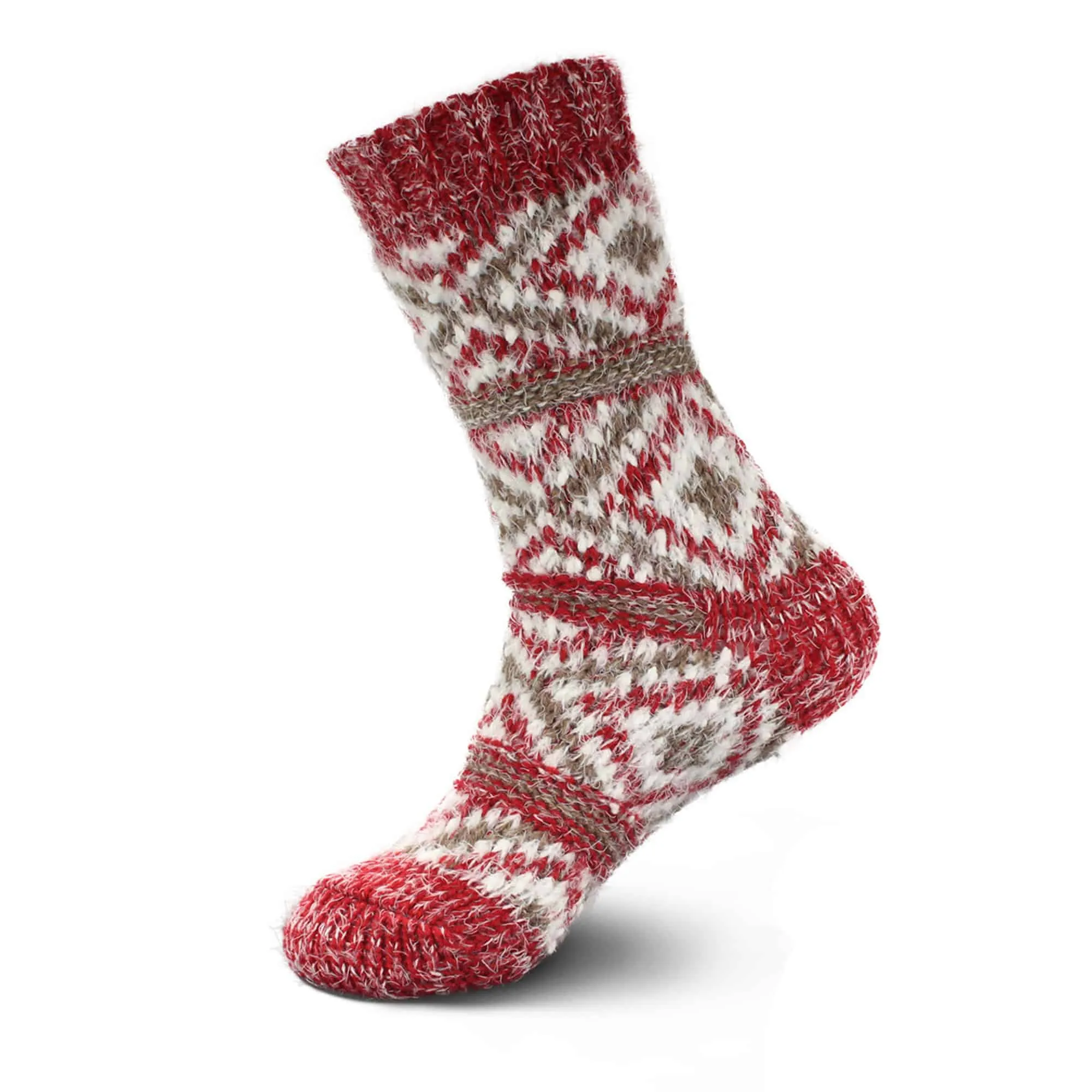 Women's Thick Vintage Pattern Slipper Socks