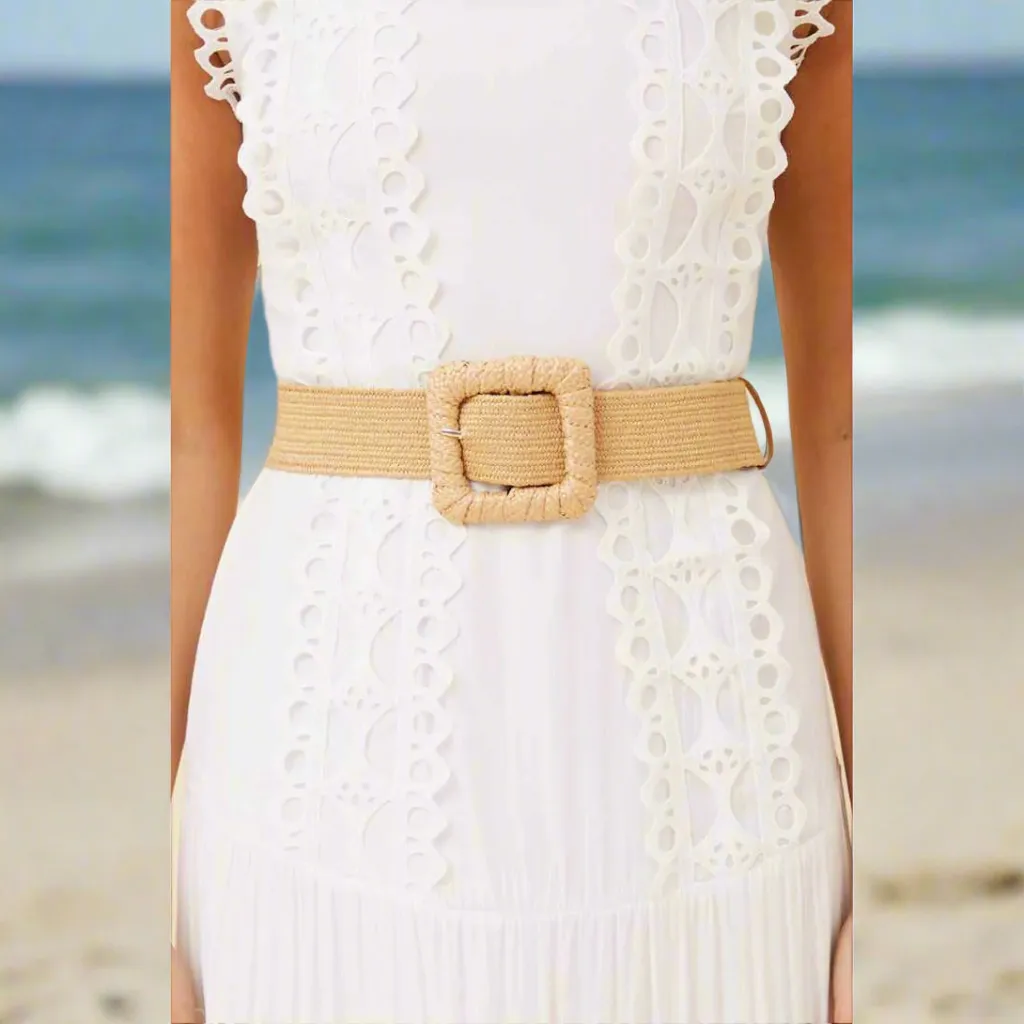 Woven Belt - Cream